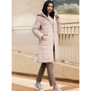 Classic Basics Steppmantel, sesam, ecru