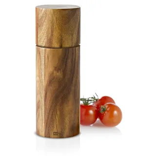 AdHoc Pfeffer- / Salzmühle Acacia, gross, CeraCut® Ceramic Mahlwerk, Akazienholz, D: 6 cm, H: 17 cm