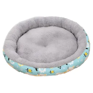 Katzenbett für kleine Hunde und Katzen mit weicher Kissenfüllung – Hundebett mit abnehmbarer Innenpolsterung – Haustiersofa für Hunde und Katzen – 45x45 cm – Grau