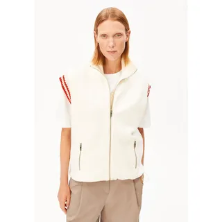 BAUMWOLL-FLEECE-WESTE | 100% Bio-Baumwolle - beige (M)