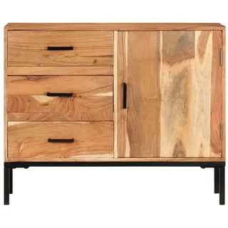 vidaXL Sideboard 88x30x73 cm Akazie Massivholz - Braun