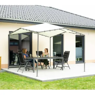 ShelterLogic Faltpavillon 3,17 x 3,17 m inkl. Seitenteile Beige/Grau