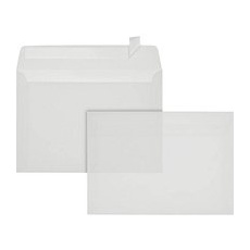 ÖKI Briefumschläge DIN C5 ohne Fenster transparent haftklebend 50 St.