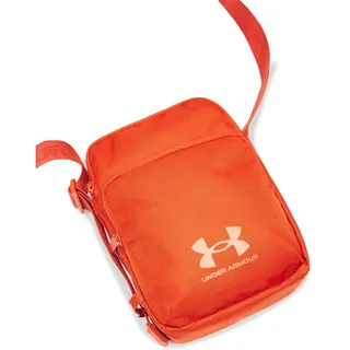 Under Armour Essential Lite Crossbody Bag, wasserabweisende kleine Umhängetasche, Damen und Herren Handtasche mit verstellbaren Gurtbändern,Surplus Orange Orange Base,OSFM