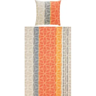 Erwin Müller Bettwäsche, Bettgarnitur Seersucker 100% Baumwolle - bügelfrei, mit praktischem Reißverschluss, temperaturausgleichend