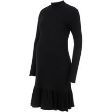 MAMALICIOUS Damen Mlrosina L/S Jrs Abk Dress A., Schwarz, M