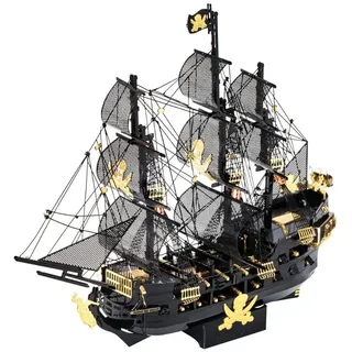 Piececool 3D-Puzzle aus Metall fr Erwachsene  The Black Pearl, Schiff, Pirat, Modellbau, Boot, Puzzle, Metall, DIY, Kits Make-up und Modellbau, beste Geburtstagsgeschenke