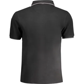 Herren Polo Shirt Schwarz - Kurzarm, Regular Fit, Stilvolle Details - Schwarz