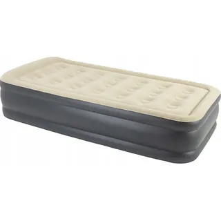 Avenli Luftmatratze "Calm" selbstaufblasend, Luftbett 196 x 97 x 47 cm, Gästebett mit eingebauter Pumpe für 1 Person - Beige, Schwarz