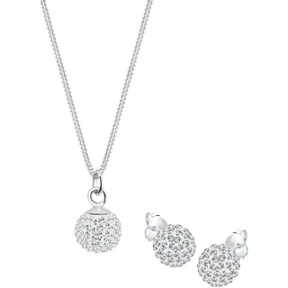 Elli Schmuckset Damen Kristall in 925 Sterling Silber