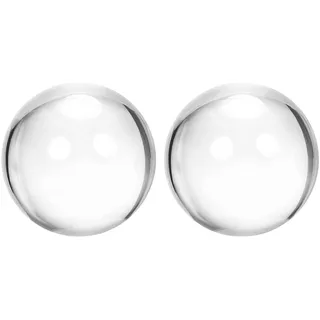 sourcing map 2 Stück Acryl Kontakt Jonglierball 60 mm mit Balltasche Klar