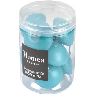 homéa Essentiel Duftkerze Eukalyptus 9 St. türkis