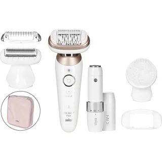 Braun Silk-épil 9 Flex 9-306 3D Weiß/Rosa Titan