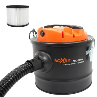 Boxer Boxer® Zyklon-Aschesauger 10L | 800W Motor | HEPA-Filter | Zyklon-Technologie, BlackOne
