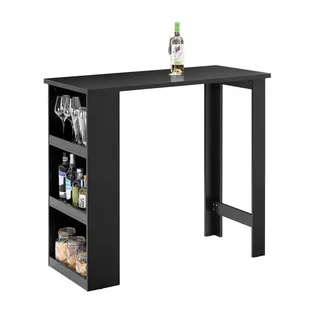 SoBuy Bartisch 112 x 106 x 57 cm Schwarz