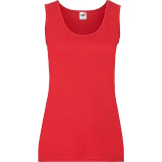 Fruit of the Loom Ladies Valueweight Vest Damen Tank Top Neu - Rot