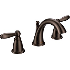 Moen T6620ORB Brantford Two-Handle Low Arc Bathroom Faucet without Valve, Oil Rubbed Bronze by Moen