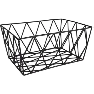 KLEINE WOLKE Aufbewahrungskorb Slack 28 x 19 x 12 cm schwarz