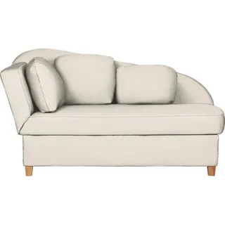 Novel Liege , Creme , Textil , Buche , Füllung: Vlies , 85x97x180 cm , Made in Eu , Liegefunktion, Armteil links , Wohnzimmer, Sofas & Couches, Schlafsofas, Polsterliegen