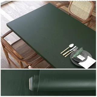 VEELIKE Tapete Holzoptik Dunkelgrün Retro 40 cm × 900 cm Selbstklebende Tapete Holzoptik Grün Möbelfolie Holz Tapeten für Schlafzimmer Klebefolie Möbel Holzoptik Badezimmer Wasserfest Dekorfolie