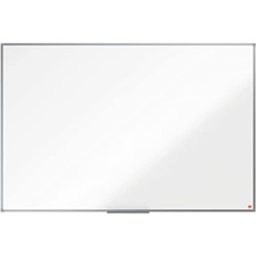 Bild Whiteboard Essence Stahl, x 150 cm, Aluminiumrahmen, Traditionelle Eckmontage, Inkl. Stiftablage, Weiß,