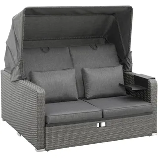 Konifera »Sylt« ausziehbares Sofa, Hängetisch, mit klappbarem Dach, Strandkorb,