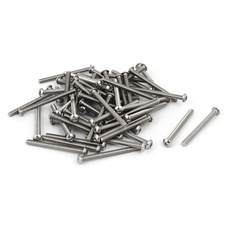 sourcing map 60pcs M3 x 35mm 304 Edelstahl Innensechskant Knopfschrauben Bolzen Schrauben de