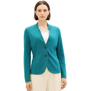 TOM TAILOR Damen 1038888 Basic Cosy Blazer, 21178-ever Green, S