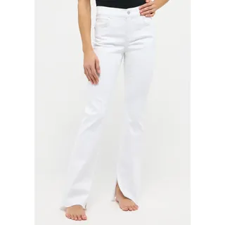 Angels Bootcut-Jeans »LENI SLIT FRINGE«, weiß,