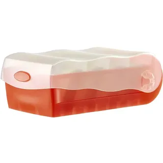 HAN Karteibox A8 transluzent/rot 100 St.
