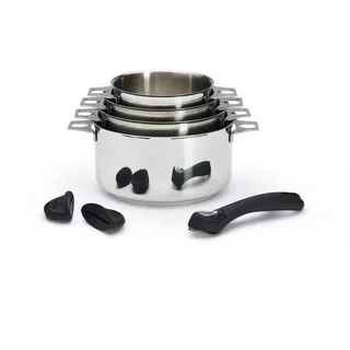 De Buyer TWISTY Topf-Set 4-tlg. 14 cm + 16 cm + 18 cm + 20 cm