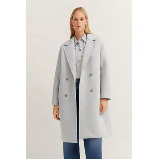 Bugatti Kurzmantel mit Reverskragen, grau