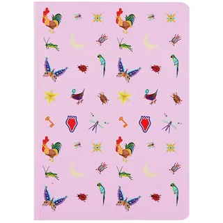 Art&Design24 Naturalia Notizbuch Fulvia Mendini, Papier 70 g, 100 weiße Blätter, gepunktet, Format A5, 15 x 21 cm