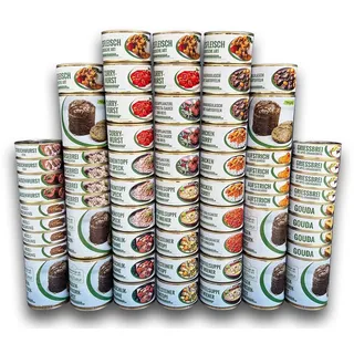 Monatspaket Notvorrat mit Fleisch – Lebensmittel - Fertiggerichte 1 St