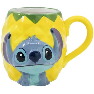Stor Lilo & Stitch 3D Tasse 0,414 l Blau