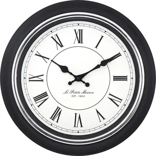 Mebus 12968 Quarz Wanduhr - Schwarz