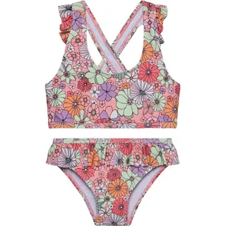 Color Kids Bikini W. Short Skirt AOP 720337 coral blush (5077) 116