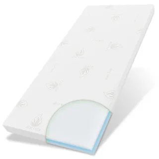 eloneo Topper 80 x 200 cm weiß