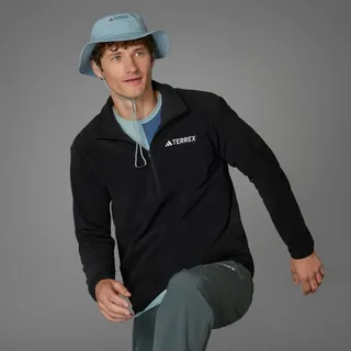 adidas Multi Essentials Fleece Mit Halbem Reißverschluss - Black - L