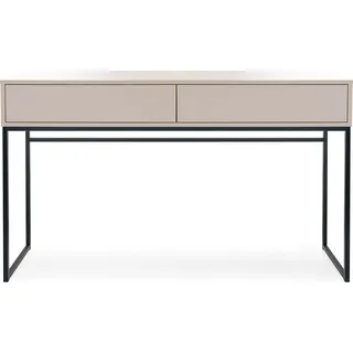 Kommode Genua mit 2 Schubladen, Sideboard in Farbe: Creme, Schrank in Größe: 137 x 83 x 37 cm - Beige