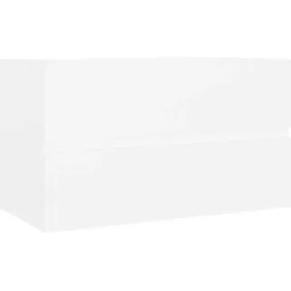 vidaXL Waschbeckenunterschrank Weiß 80x38,5x45 cm Holzwerkstoff - Weiß