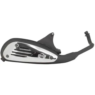 Leovince Sitoplus Aprilia Scarabeo 50 98 Ref:0575 Steel Homologiertes Vollliniensystem - Silver - Homologated