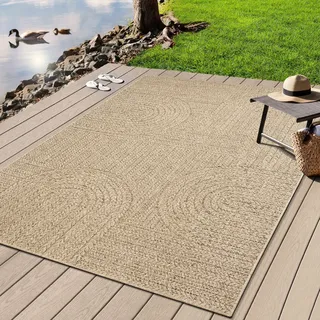 MERINOS Kenzy 7 Juteteppich 240 x 340 cm Beige