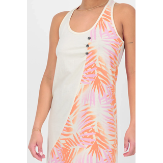 Sommerkleid ALIFE & KICKIN, Damen, Gr. M, Normalgrößen, bunt (chalk melange), 65% Baumwolle, 35% Polyester, Rundhals, Kleider Sommerkleid