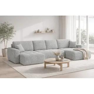 kaiser möbel Ecksofa Chenille 3-Sitzer Cement