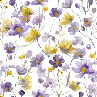 VaryFloral Blumentapete Gänseblümchen Lila Klebetapete Selbstklebend Wand Weiß 30.5cmx300cm Wandfolie Selbstklebend Sonnenblume Tapete Blumen Aquarell Wasserdicht Fototapete Wohnzimmer Kabinett