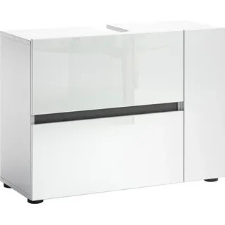 INOSIGN Waschbeckenschrank INOSIGN "MISTER, Bad-Unterschrank, 83 cm breit, 1 Klappe, 1 Tür, 1 Schublade", weiß, B:83cm H:62cm T:34cm, FSC-zertifizierter Holzwerkstoff, Schränke, Waschbeckenunterschrank, Breite 83 cm