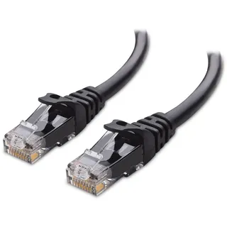 Cable Matters 10 Gbit/s Snagless Cat 6 Ethernet Kabel, 15,2 m, Schwarz