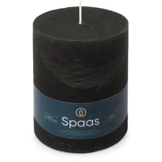 Spaas Rustik-Stumpenkerze 100/130 mm 95h schwarz