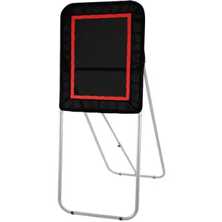 Vevor zusammenklappbarer Lacrosse-Rebounder für den Hinterhof, 90 x 120 cm großes Volleyball-Rücksprungnetz, Pitchback-Throwback-Baseball-Softball-Return-Trainingsschirm, verstellbarer Winkel, Schießü